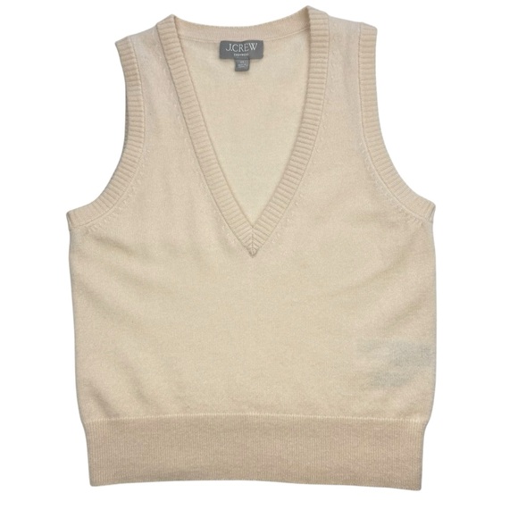 J. Crew Tops - J. Crew Cashmere V-neck Sweater Vest, XS